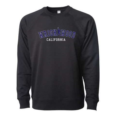 Wrightwood College Sasquatch - Lightweight Crewneck Sweatshirt