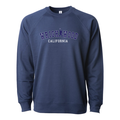 Wrightwood College Sasquatch - Lightweight Crewneck Sweatshirt