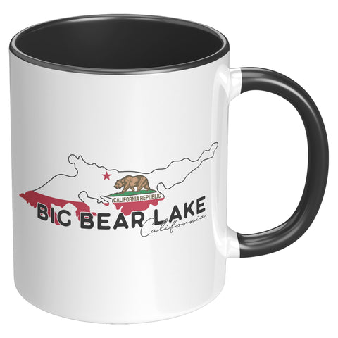 Big Bear Lake Flag - Accent Coffee Mug - Wears The MountainCoffee Mugsteelaunch