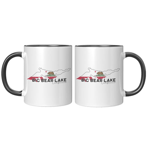 Big Bear Lake Flag - Accent Coffee Mug - Wears The MountainCoffee Mugsteelaunch