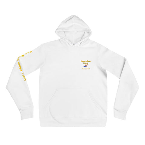 Double Dog Ranch - Sponge Fleece Hooded Sweatshirt  (with sleeve print) -  - Wears The Mountain
