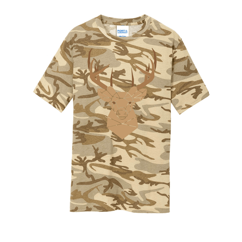 Geometric Deer - Camoflauge Men's T LIMITED EDITION - Wears The MountainT-ShirtsPrint Melon Inc.