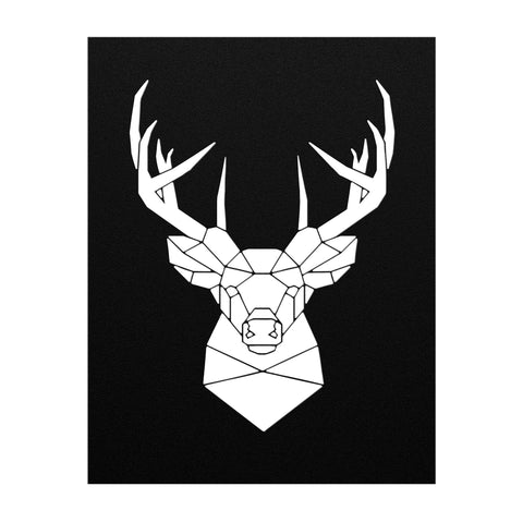 Geometric Deer - Metal Art - Wears The MountainWall Artteelaunch