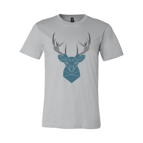 Geometric Deer - Unisex Jersey T - Wears The Mountain