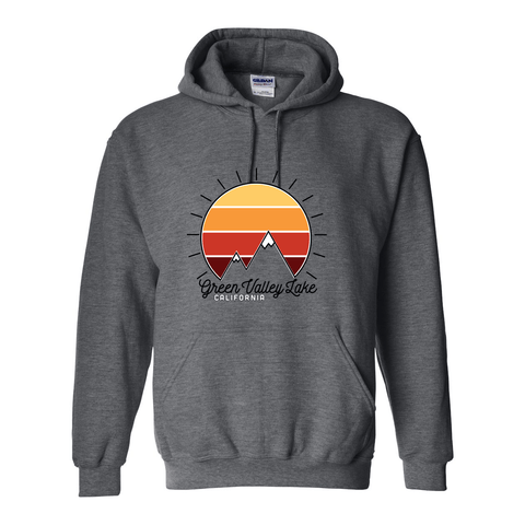 Green Valley Lake Mountain Sunset - Hooded Sweatshirt - Wears The Mountain