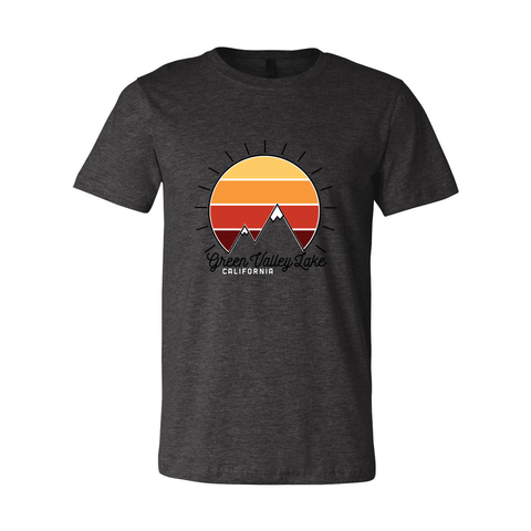 Green Valley Mountain Sunset - Unisex Jersey T - Wears The Mountain