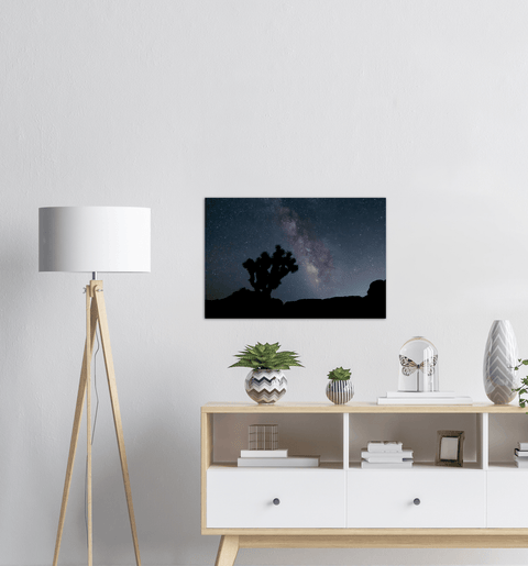 Joshua Tree Milky Way - Aluminum Metallic Print - Wears The MountainWall ArtGelato