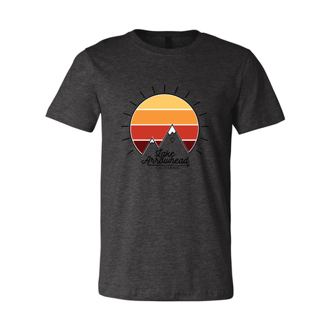 Lake Arrowhead Mountain Sunset - Unisex Jersey T - Wears The Mountain