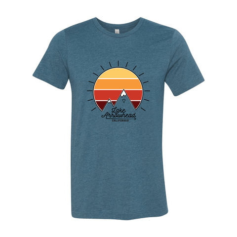 Lake Arrowhead Mountain Sunset - Unisex Jersey T - Wears The Mountain
