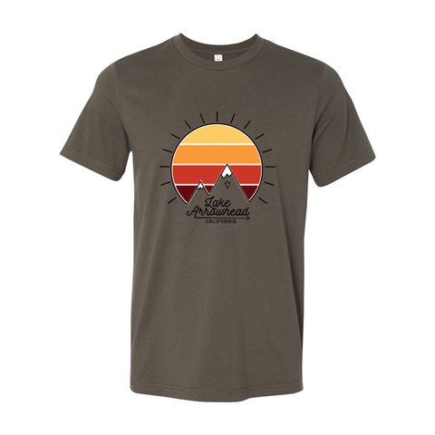 Lake Arrowhead Mountain Sunset - Unisex Jersey T - Wears The Mountain