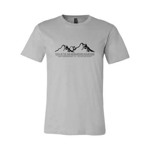 Lake Arrowhead Mtn Range/Elevation - Unisex Jersey T - Wears The Mountain