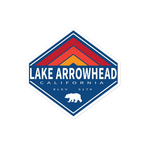 Lake Arrowhead Retro Diamond - Sticker - Wears The MountainStickersWears The Mountain