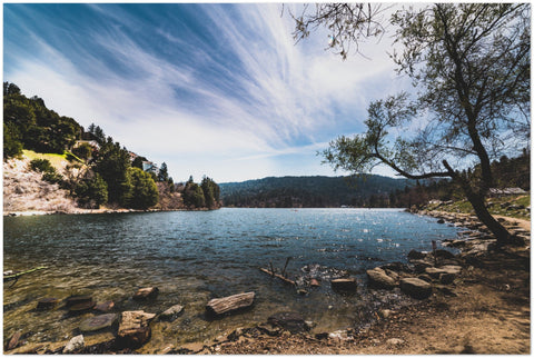 Lake Gregory/Crestline - Foam Backed Poster - Wears The Mountain