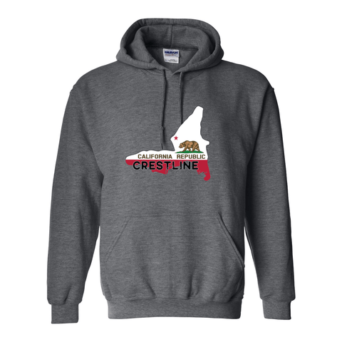 Lake Gregory/Crestline Lake Flag - Hooded Sweatshirt - Wears The Mountain