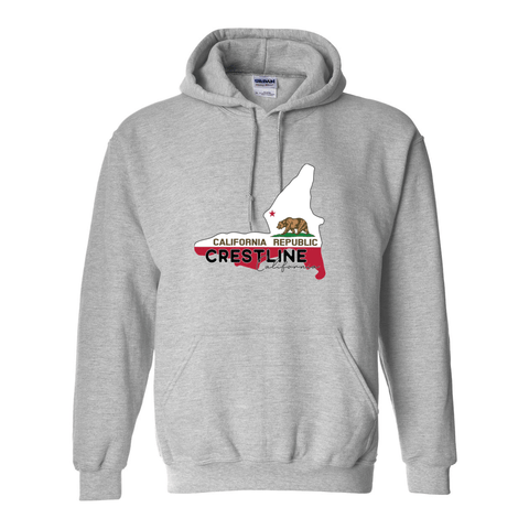 Lake Gregory/Crestline Lake Flag - Hooded Sweatshirt - Wears The Mountain