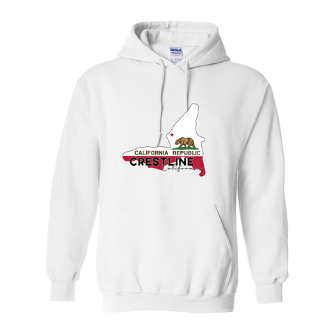 Lake Gregory/Crestline Lake Flag - Hooded Sweatshirt - Wears The Mountain