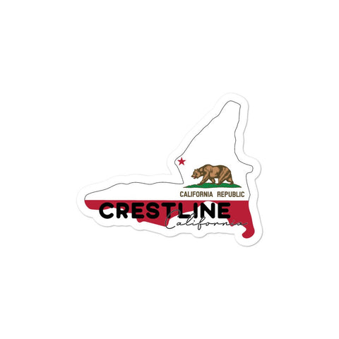 Lake Gregory/Crestline Lake Flag - Sticker - Wears The Mountain