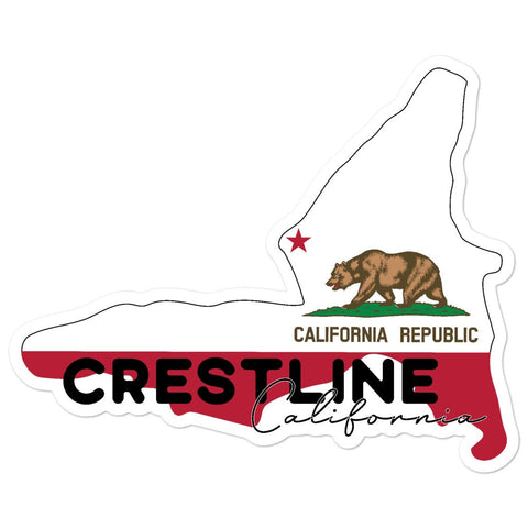 Lake Gregory/Crestline Lake Flag - Sticker - Wears The Mountain