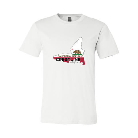Lake Gregory/Crestline Lake Flag - Unisex Jersey T - Wears The Mountain