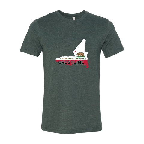 Lake Gregory/Crestline Lake Flag - Unisex Jersey T - Wears The Mountain