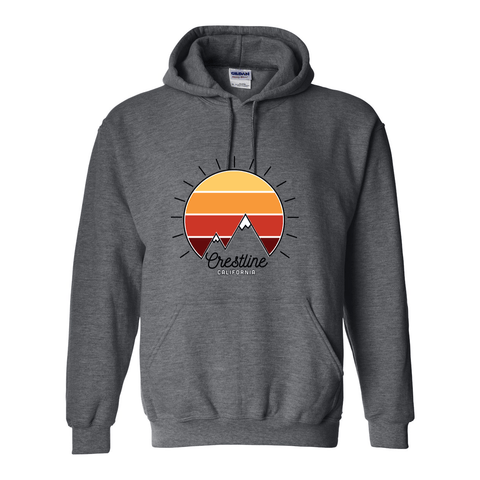 Lake Gregory/Crestline Mountain Sunset - Hooded Sweatshirt - Wears The Mountain