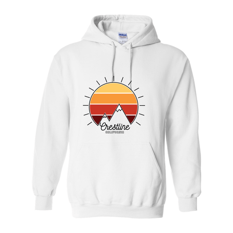 Lake Gregory/Crestline Mountain Sunset - Hooded Sweatshirt - Wears The Mountain