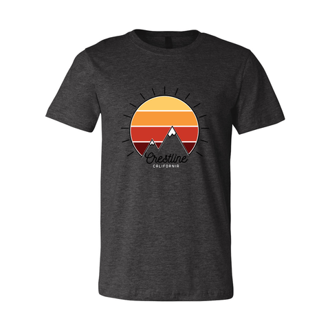 Lake Gregory/Crestline Mountain Sunset - Unisex Jersey T - Wears The Mountain