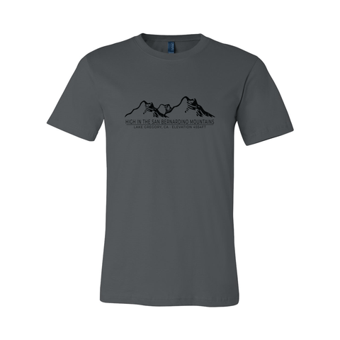 Lake Gregory/Crestline Mtn Range/Elevation - Unisex Jersey T - Wears The Mountain