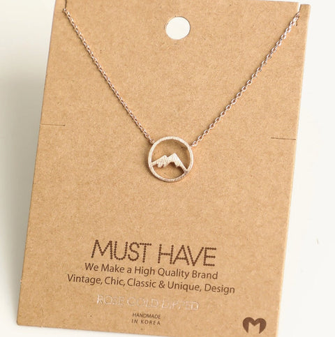 Mountains Circle - Necklace -  - Wears The Mountain