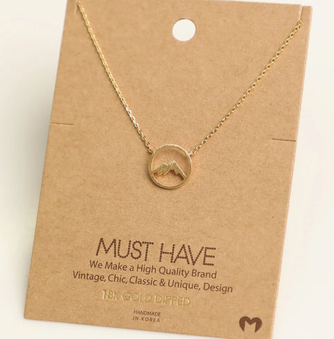 Mountains Circle - Necklace -  - Wears The Mountain