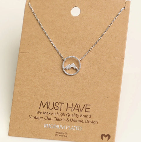 Mountains Circle - Necklace -  - Wears The Mountain
