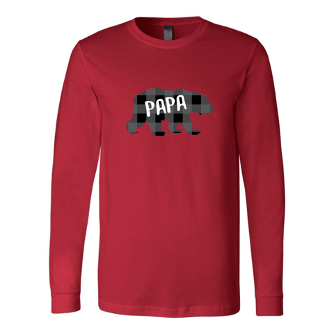 Papa Bear - Long Sleeve Jersey T - Wears The Mountain