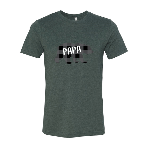 Papa Bear - Unisex Jersey T - Wears The Mountain