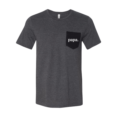 papa. - Jersey Pocket T - Wears The MountainT-ShirtsPrint Melon Inc.
