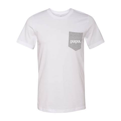 papa. - Jersey Pocket T - Wears The MountainT-ShirtsPrint Melon Inc.