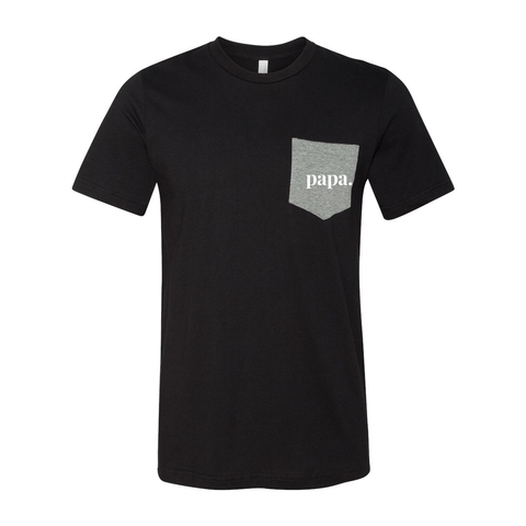 papa. - Jersey Pocket T - Wears The MountainT-ShirtsPrint Melon Inc.