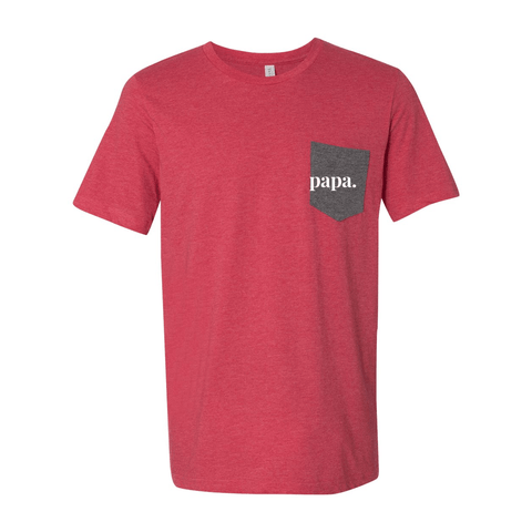 papa. - Jersey Pocket T - Wears The MountainT-ShirtsPrint Melon Inc.