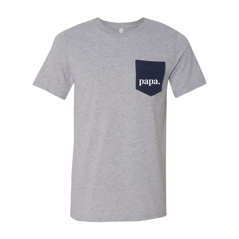 papa. - Jersey Pocket T - Wears The MountainT-ShirtsPrint Melon Inc.