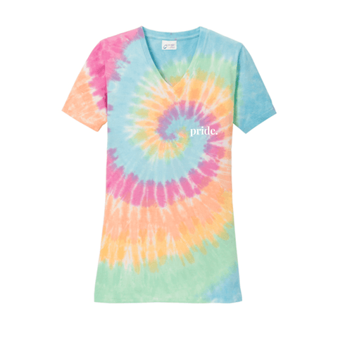 pride. - Women's V-neck Tee - Wears The MountainTie DyePrint Melon Inc.