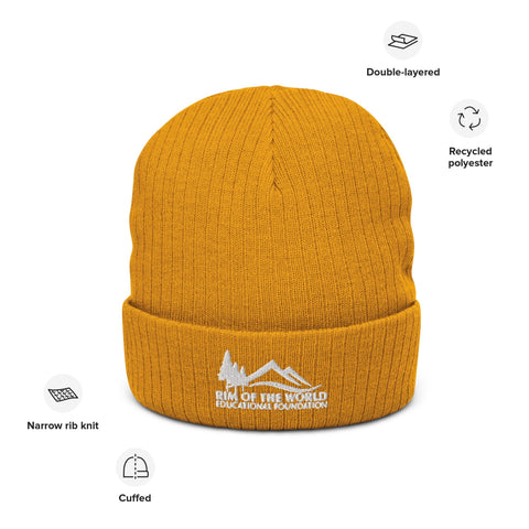 Rim Ed Foundation - Premium Ribbed Knit Beanie - Wears The MountainWears The Mountain