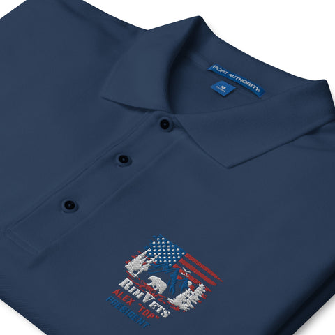 Rim Vets: Alex - Embroidered Dry Fit Polo - Wears The MountainWears The Mountain