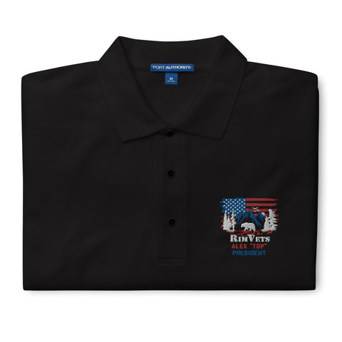 Rim Vets: Alex - Embroidered Dry Fit Polo - Wears The MountainWears The Mountain