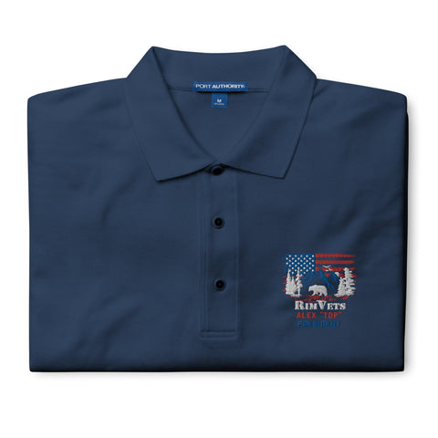 Rim Vets: Alex - Embroidered Dry Fit Polo - Wears The MountainWears The Mountain