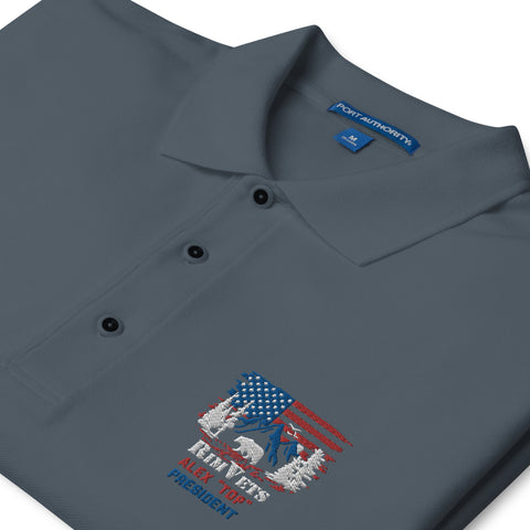 Rim Vets: Alex - Embroidered Dry Fit Polo - Wears The MountainWears The Mountain