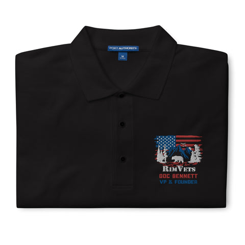 Rim Vets: Doc - Embroidered Dry Fit Polo - Wears The MountainWears The Mountain