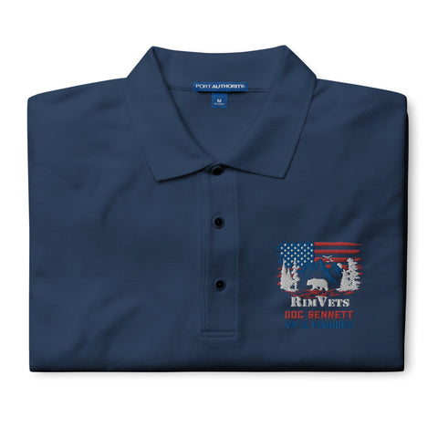 Rim Vets: Doc - Embroidered Dry Fit Polo - Wears The MountainWears The Mountain