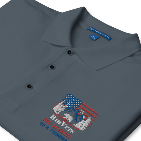Rim Vets: Doc - Embroidered Dry Fit Polo - Wears The MountainWears The Mountain
