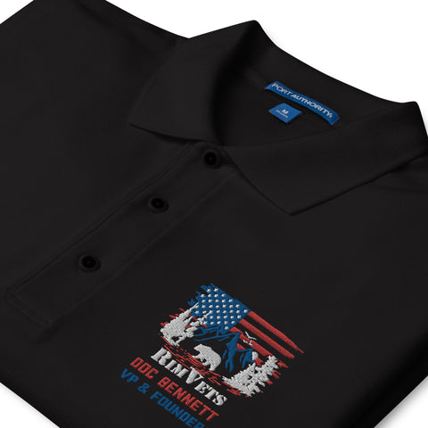 Rim Vets: Doc - Embroidered Dry Fit Polo - Wears The MountainWears The Mountain