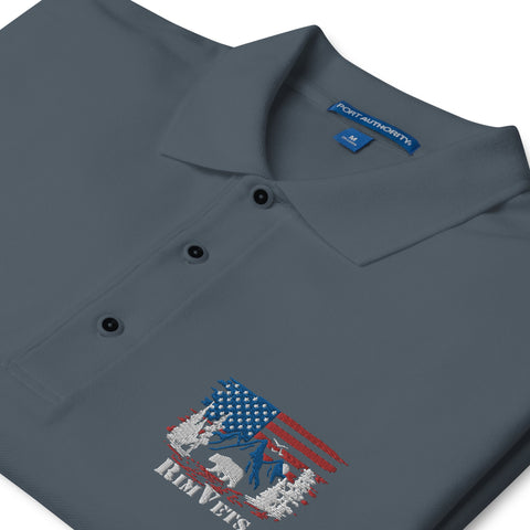 Rim Vets - Embroidered Dry Fit Polo (extended sizes) - Wears The MountainWears The Mountain