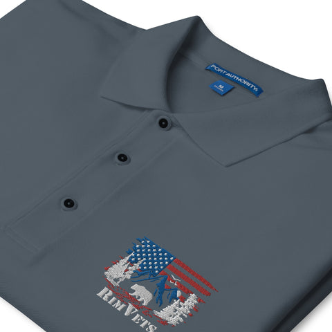 Rim Vets - Embroidered Dry Fit Polo (With Customization) - Wears The MountainWears The Mountain
